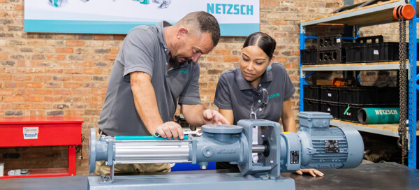 The first NETZSCH pump assembled in the new centre in South Africa.