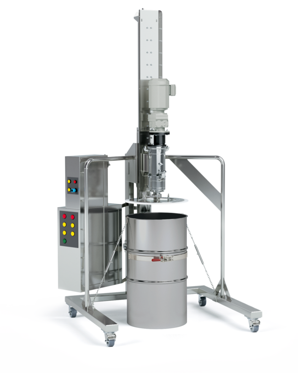 The barrel emptying system with NOTOS® 2NSH hygienic pump empties barrels or container with an absolute minimum waste of product. 