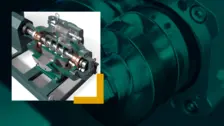 Sección transversal de la bomba de tornillo que destaca la ingeniería de precisión, diseñada para el manejo eficaz de medios viscosos y abrasivos.