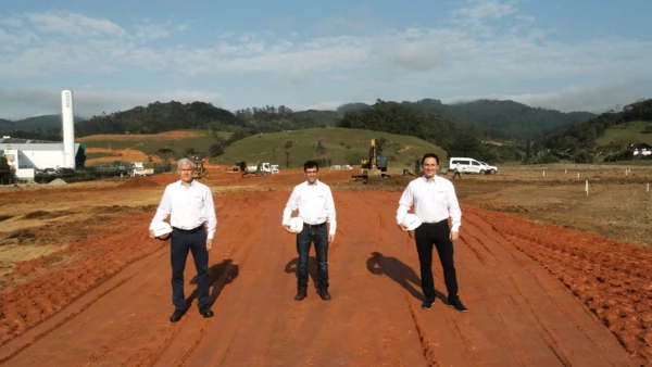 Marcio Doege, Osvaldo Ferreira and Julio Carvalho, NETZSCH Brazil, New Production Plant, Pumps, Systems