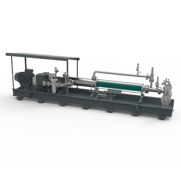 NEMO® multiphase progressing cavity pump designed for reliable crude oil transport in extreme conditions, with robust components for longevity.