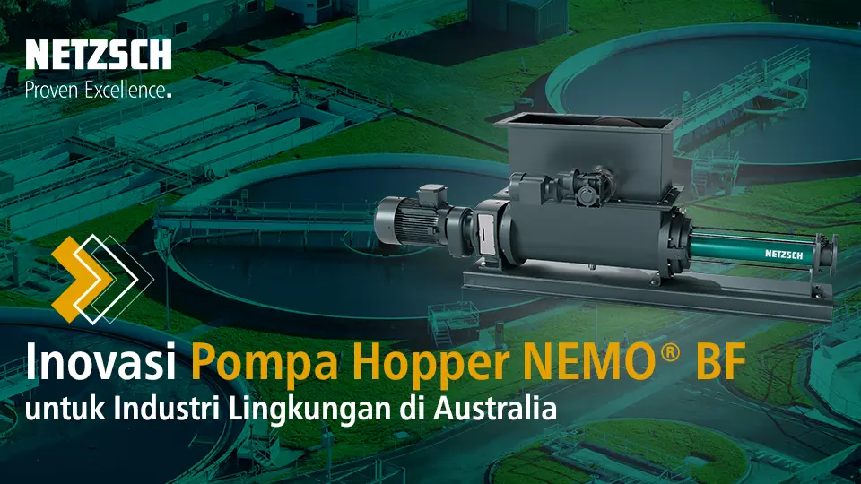 Pompa Hopper NEMO® BF dari NETZSCH dengan teknologi aBP-Module® optimalkan pemindahan lumpur padat untuk industri lingkungan Australia.