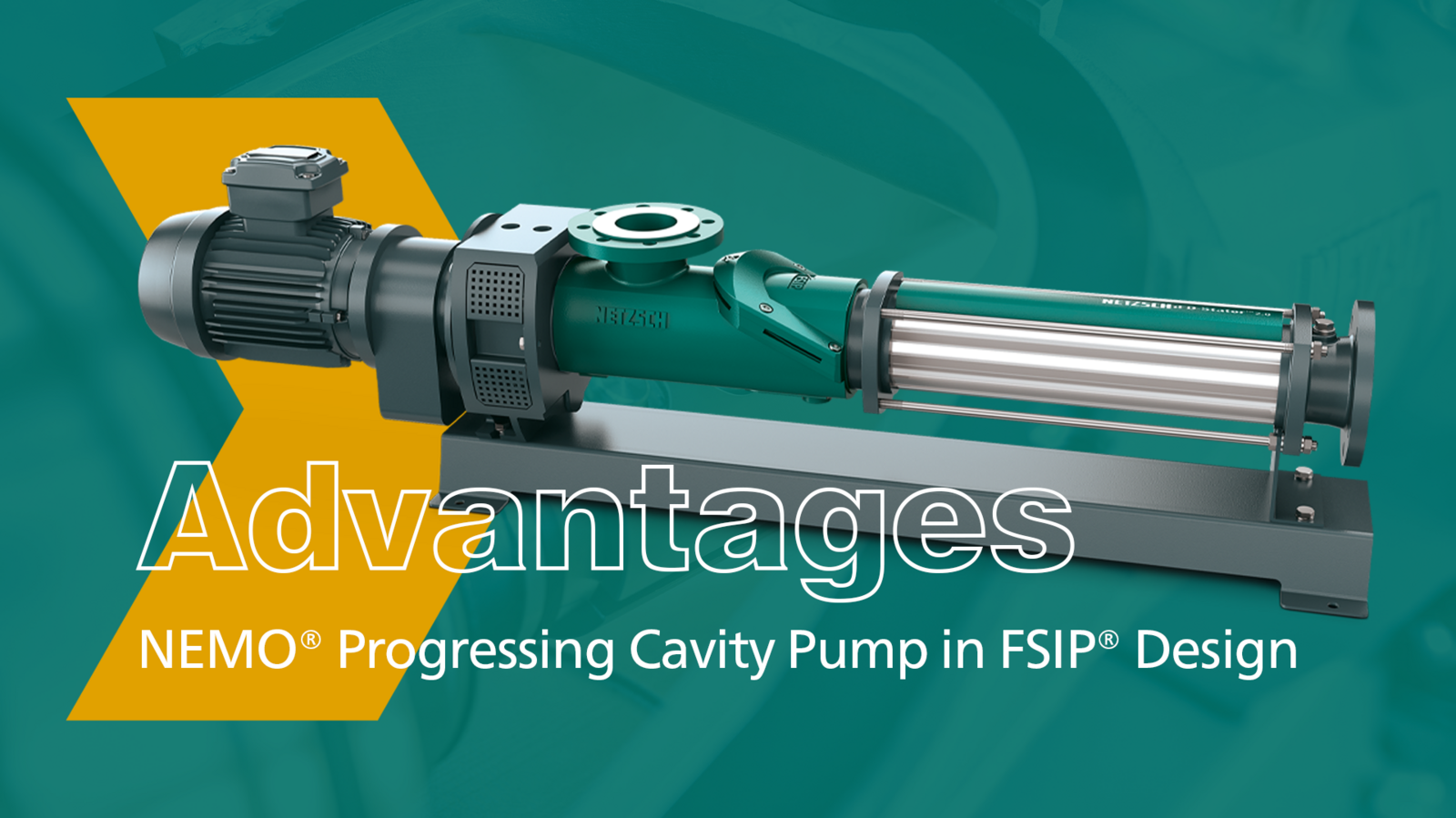 Advantages NEMO® Progressing Cavity Pump in FSIP® Design, NETZSCH, Pumps, Systems