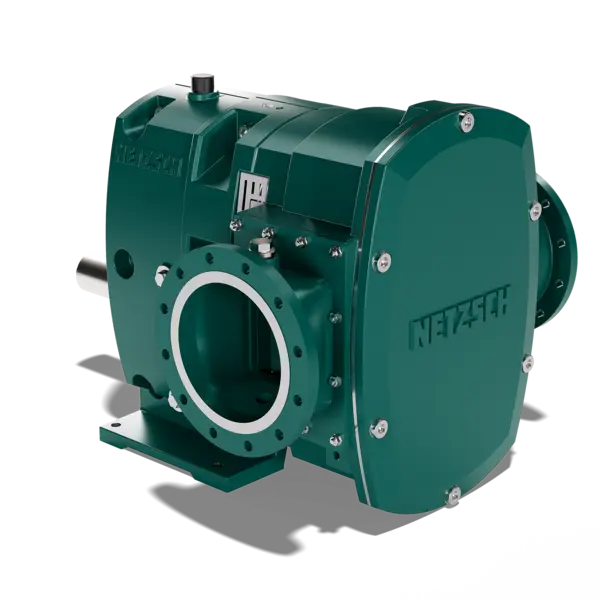 TORNADO® T1-F rotary lobe pump designed for stable, low-pulsation delivery of hot starch solution in paper production.
