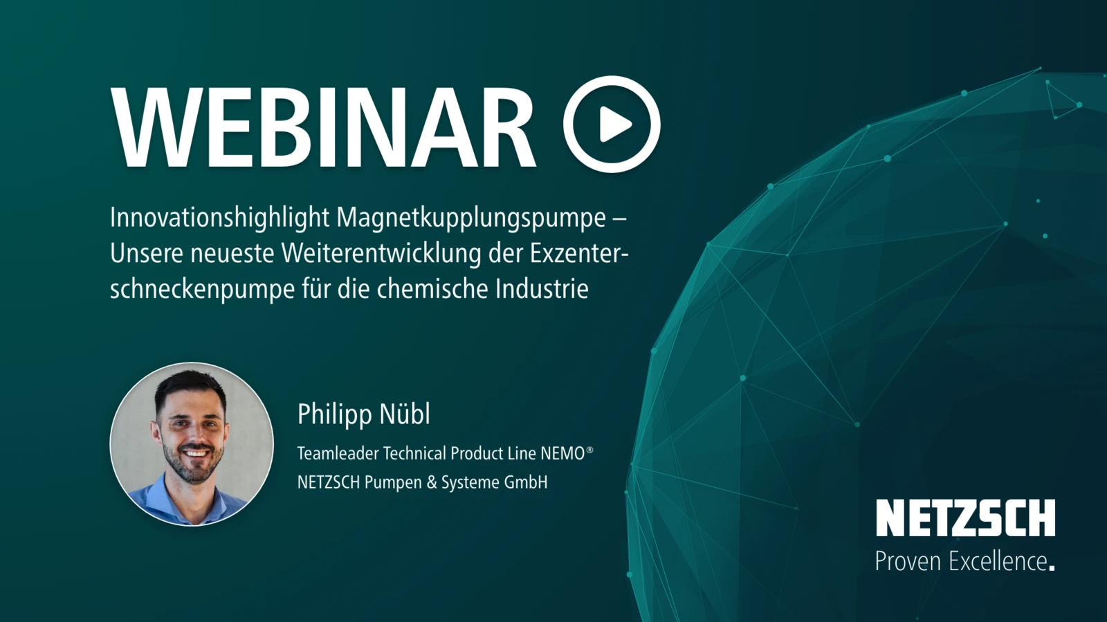 Webinar zur Magnetkupplungspumpe von NETZSCH: Innovative Lösung für die Chemieindustrie mit Effizienz und Sicherheit.