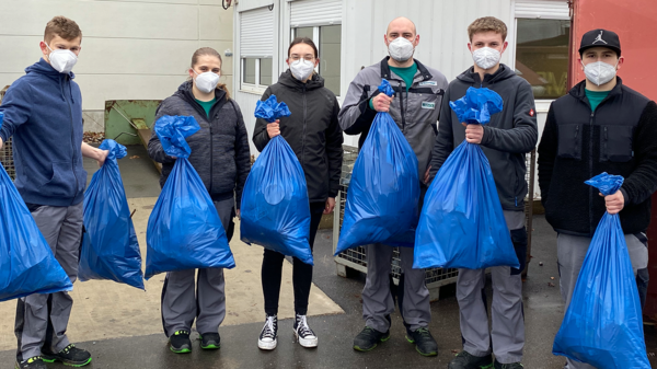 For a beautiful and clean cityscape: At the beginning of April, NETZSCH trainees participated in the "Rama Dama" initiative
